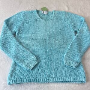 United Knitwear Vintage powder Blue Sweater Women's size Small Medium